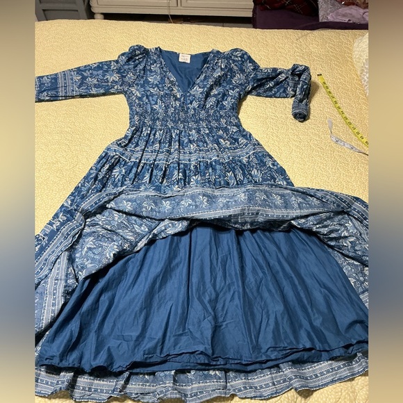 EUC Sézane x Sea NY Blandine Dress Floral Blue Dress Size 38 US 6 - Picture 10 of 16